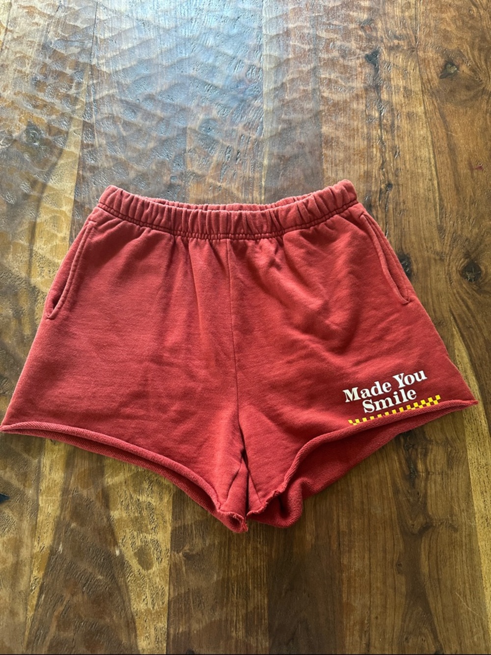 The Mayfair Group “Made You Smile” Women's Red Lounge Shorts